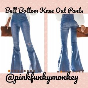 1 SMALL LEFT New Distressed Denim Pants